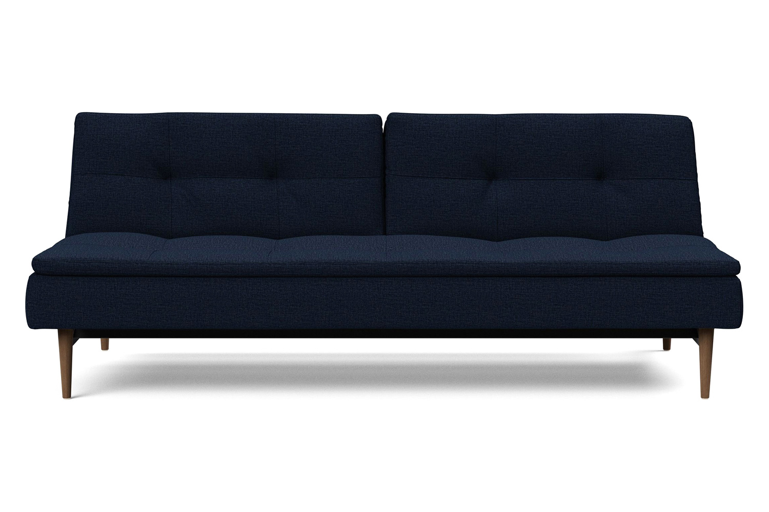 Innovation Living Dublexo Styletto Sofa Bed Dark Wood - 528 Mixed Dance Blue