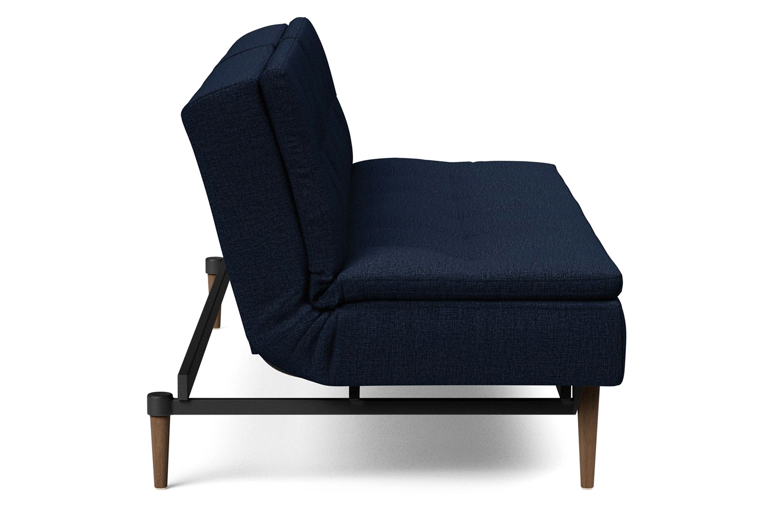 Innovation Living Dublexo Styletto Sofa Bed Dark Wood - 528 Mixed Dance Blue