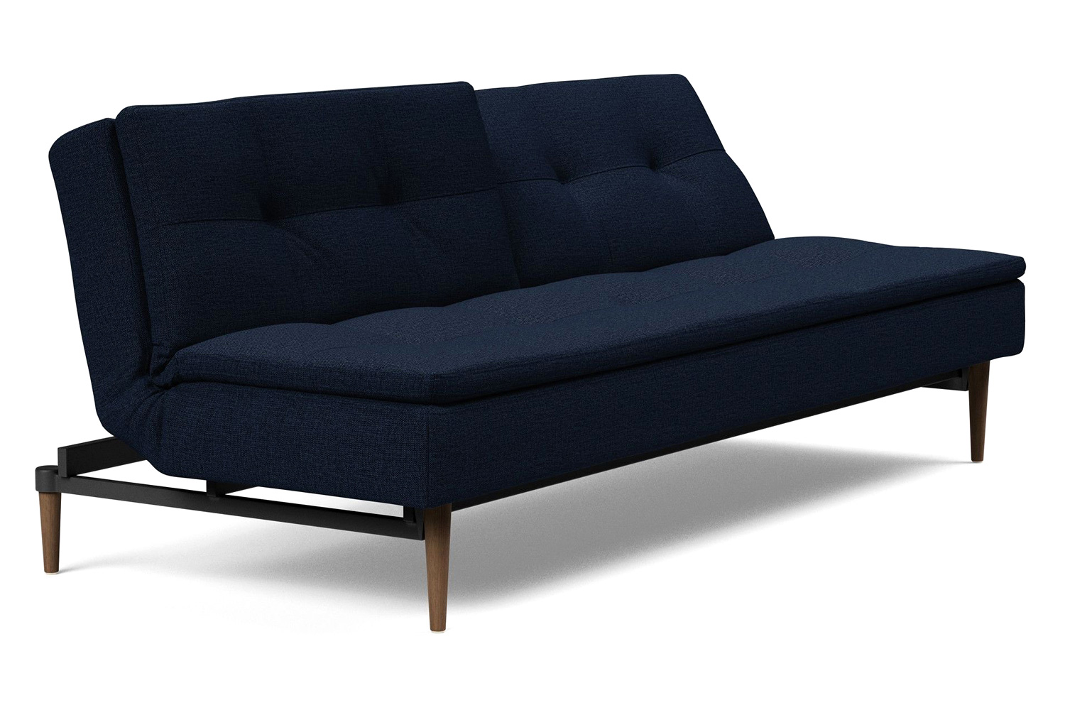 Innovation Living Dublexo Styletto Sofa Bed Dark Wood - 528 Mixed Dance Blue