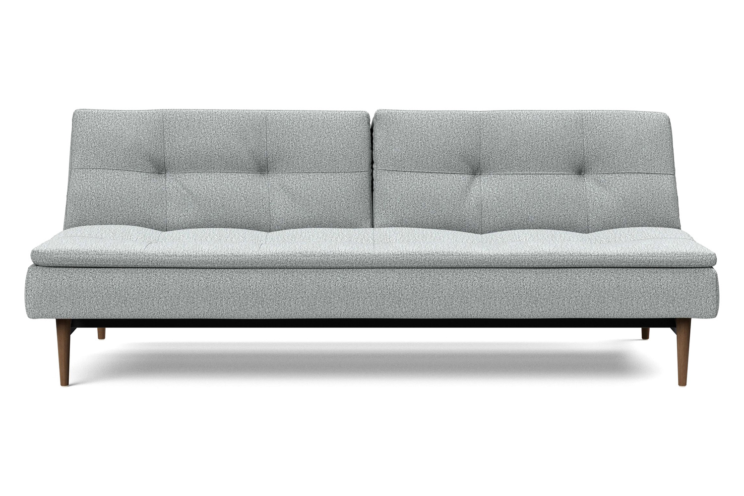 Innovation Living Dublexo Styletto Sofa Bed Dark Wood - 538 Melange Light Gray