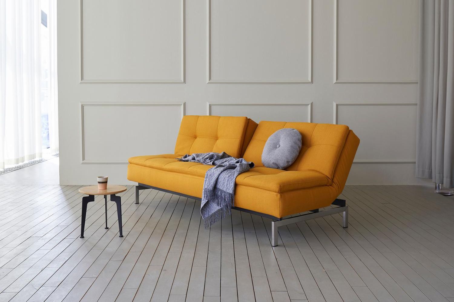 Innovation Living Dublexo Stainless Steel Sofa Bed - 574 Vivus Dusty Off White