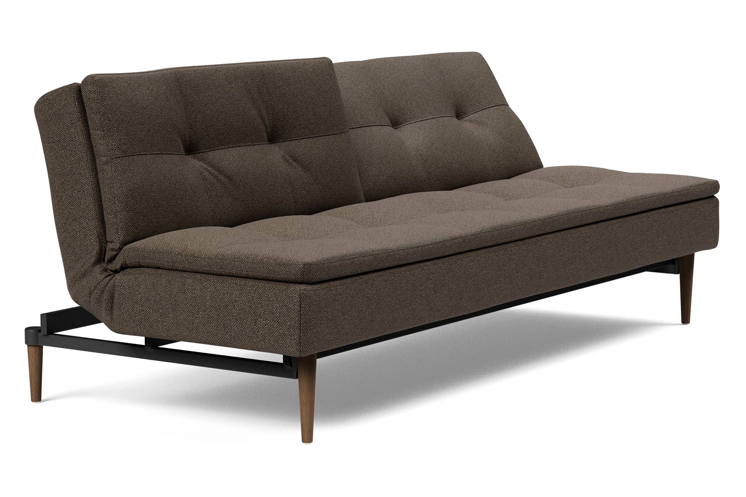 Innovation Living Dublexo Styletto Sofa Bed Dark Wood - 578 Kenya Taupe