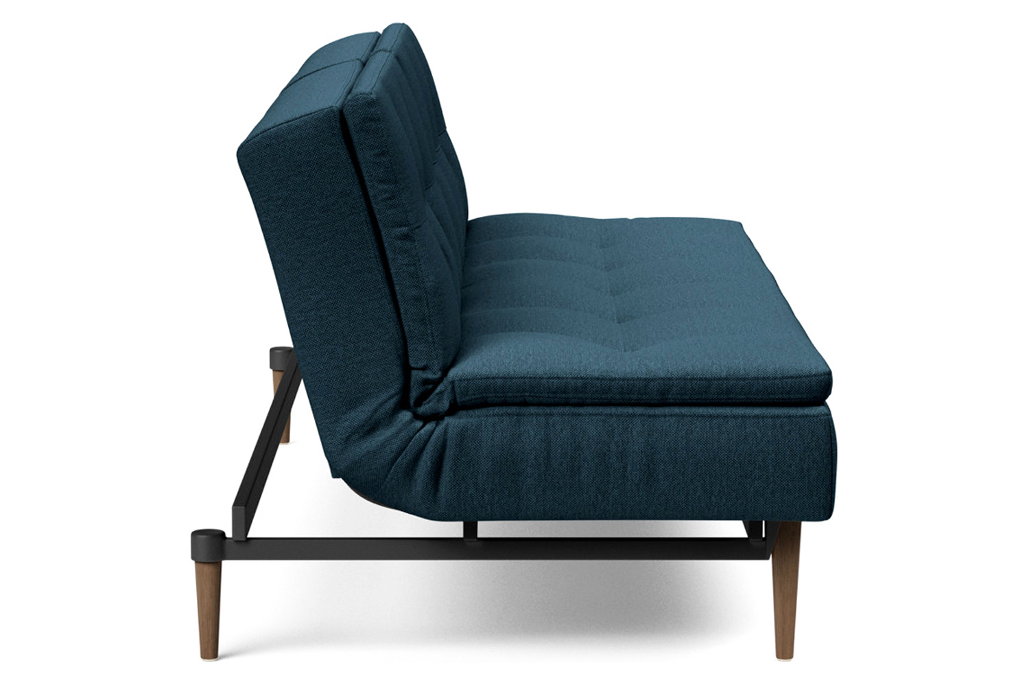 Innovation Living Dublexo Styletto Sofa Bed Dark Wood - 580 Argus Navy Blue
