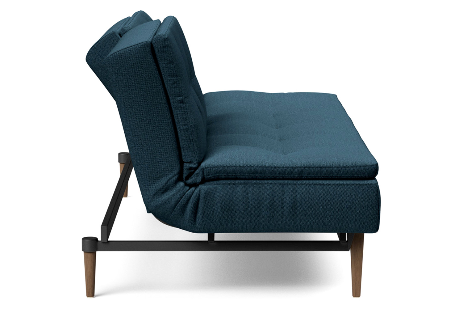 Innovation Living Dublexo Styletto Sofa Bed Dark Wood - 580 Argus Navy Blue