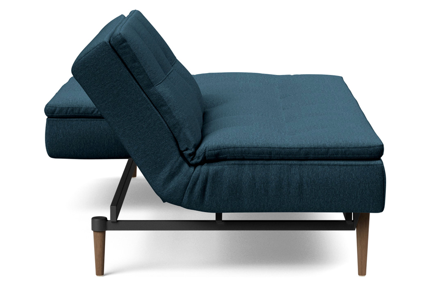 Innovation Living Dublexo Styletto Sofa Bed Dark Wood - 580 Argus Navy Blue