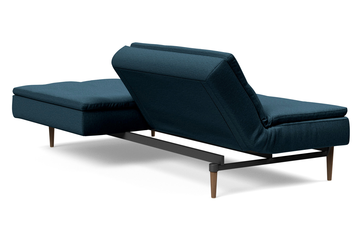Innovation Living Dublexo Styletto Sofa Bed Dark Wood - 580 Argus Navy Blue