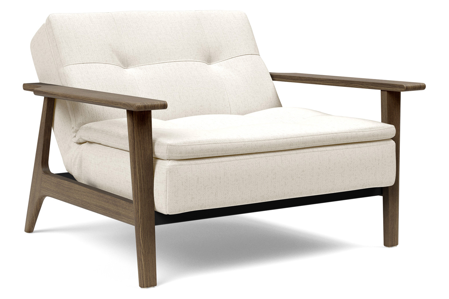 Innovation Living Dublexo Frej Chair Smoked Oak - 531 Bouclé Off White