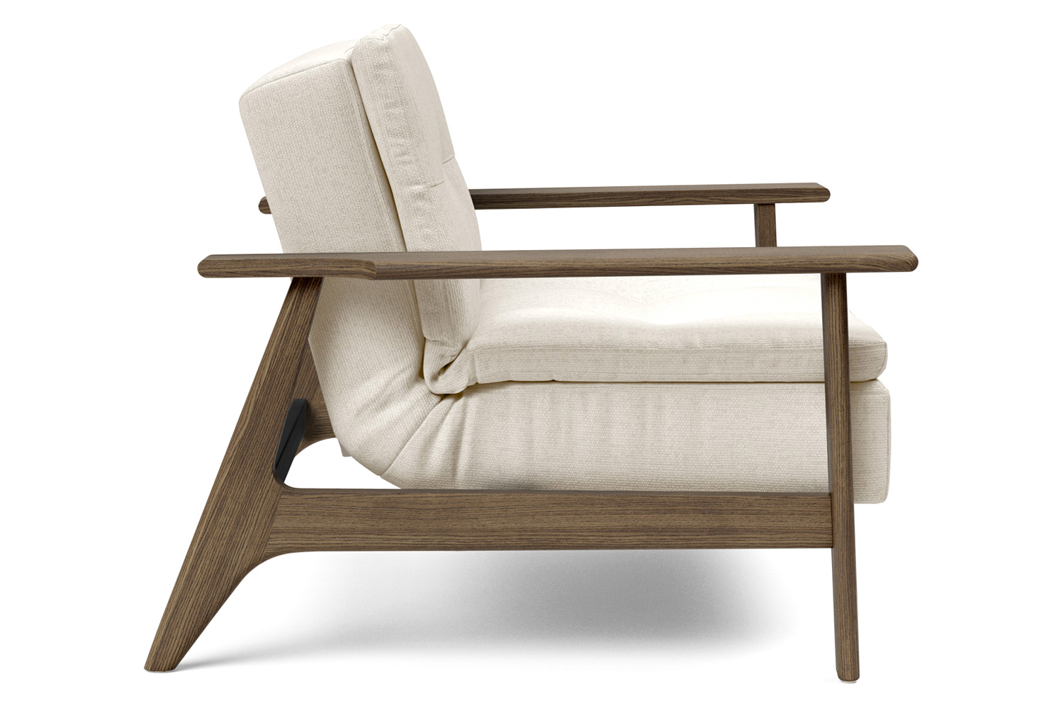 Innovation Living Dublexo Frej Chair Smoked Oak - 531 Bouclé Off White