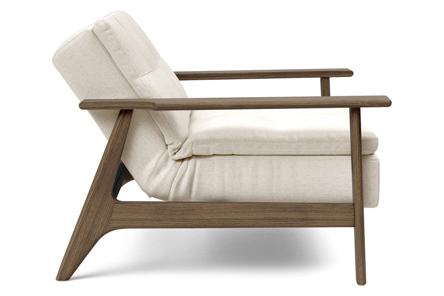 Innovation Living Dublexo Frej Chair Smoked Oak - 531 Bouclé Off White