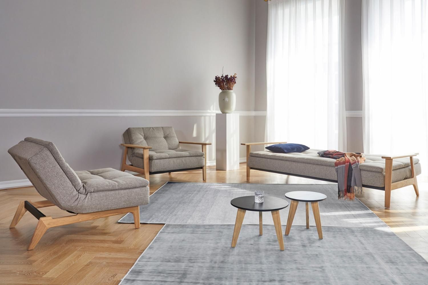 Innovation Living Dublexo Eik Chair Oak - 583 Argus Gray