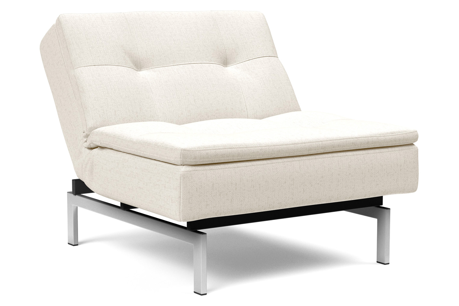 Innovation Living Dublexo Stainless Steel Chair - 531 Bouclé Off White