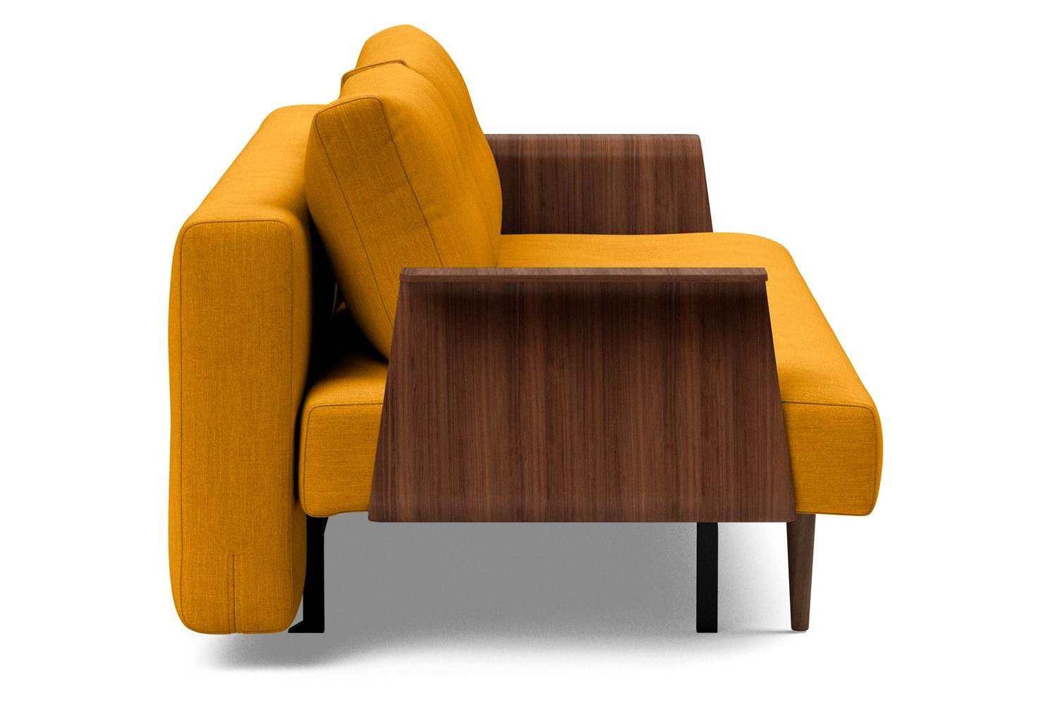 Innovation Living Recast Plus Sofa Bed Dark Styletto with Arms - 507 Elegance Burned Curry