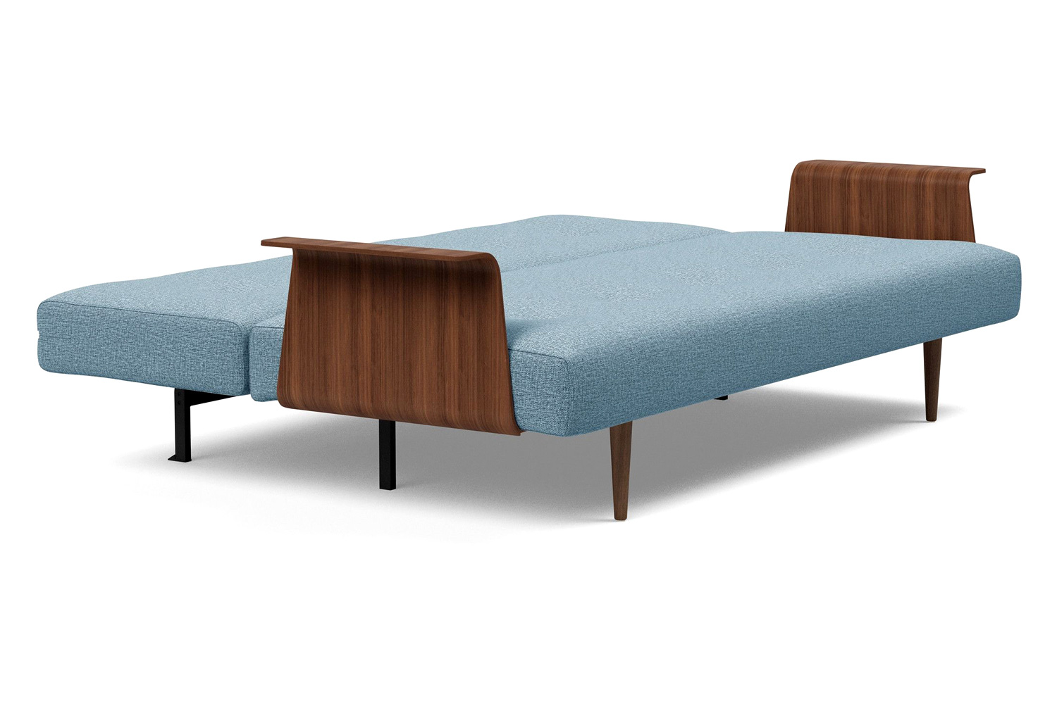 Innovation Living Recast Plus Sofa Bed Dark Styletto with Arms - 525 Mixed Dance Light Blue