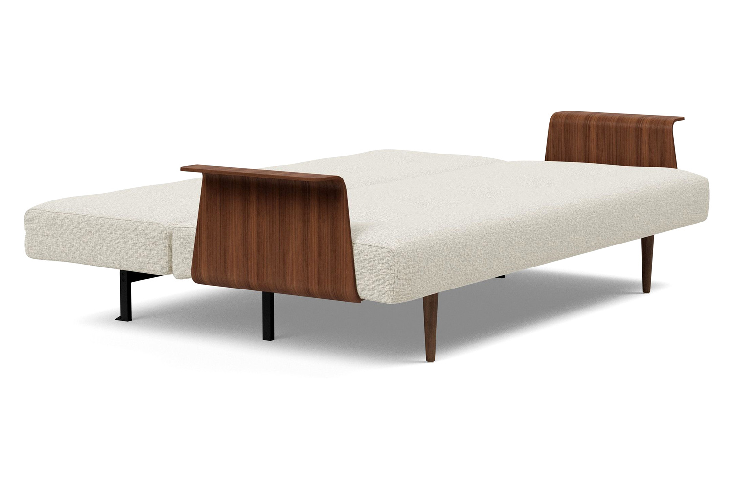 Innovation Living Recast Plus Sofa Bed Dark Styletto with Arms - 527 Mixed Dance Natural