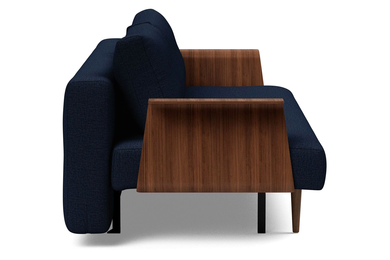 Innovation Living Recast Plus Sofa Bed Dark Styletto with Arms - 528 Mixed Dance Blue