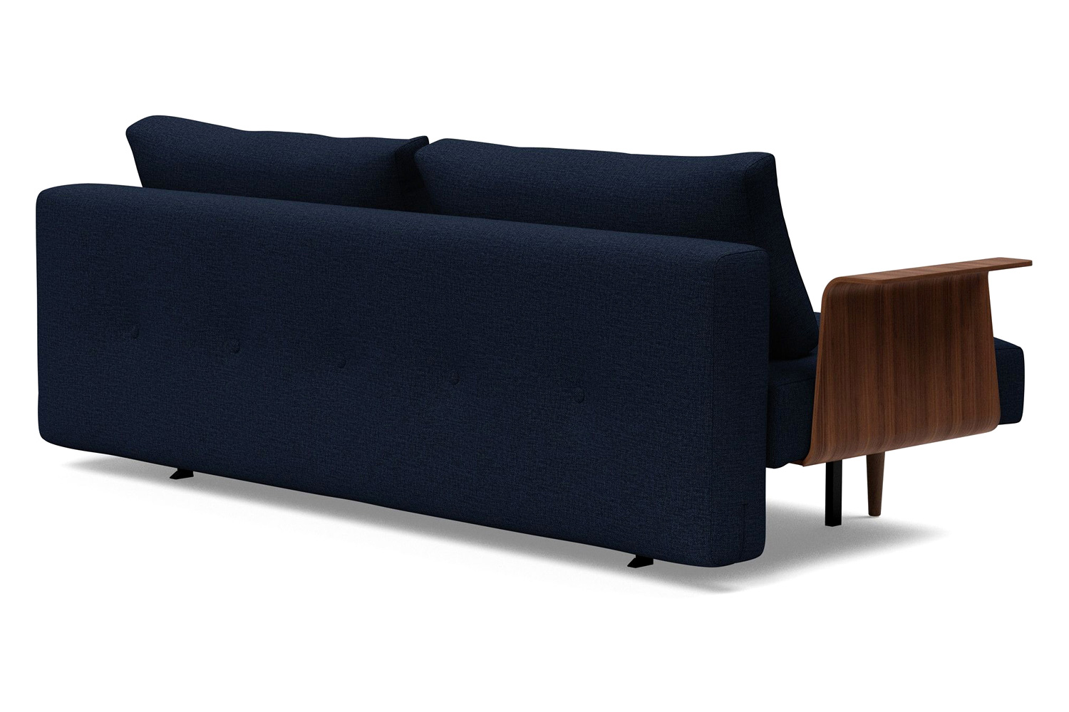 Innovation Living Recast Plus Sofa Bed Dark Styletto with Arms - 528 Mixed Dance Blue
