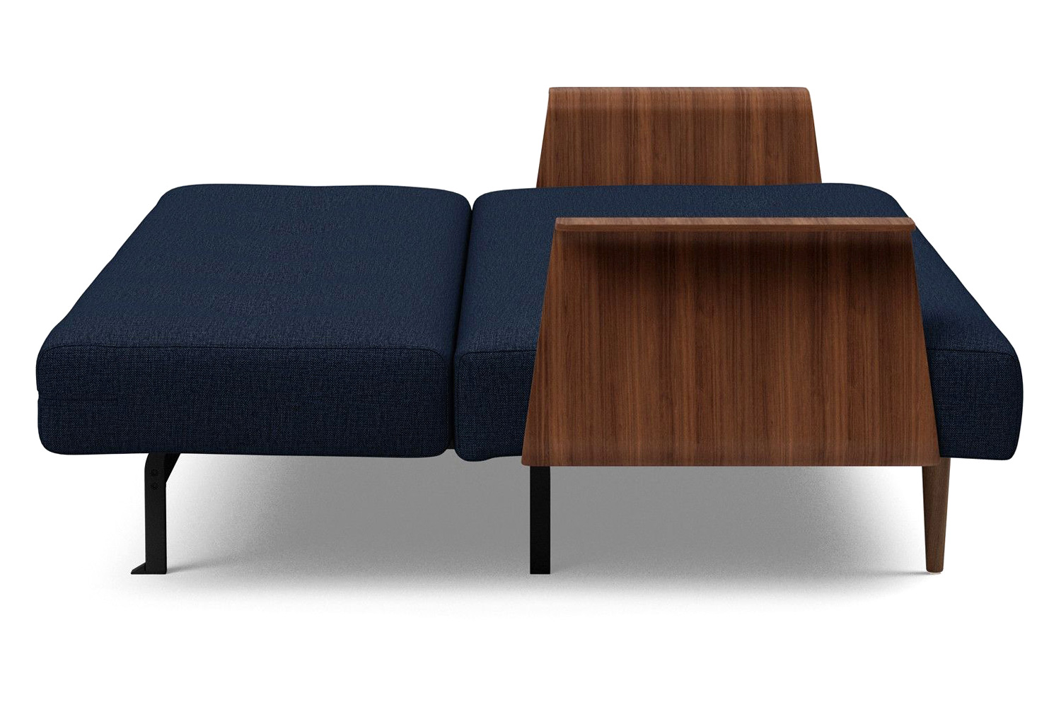 Innovation Living Recast Plus Sofa Bed Dark Styletto with Arms - 528 Mixed Dance Blue