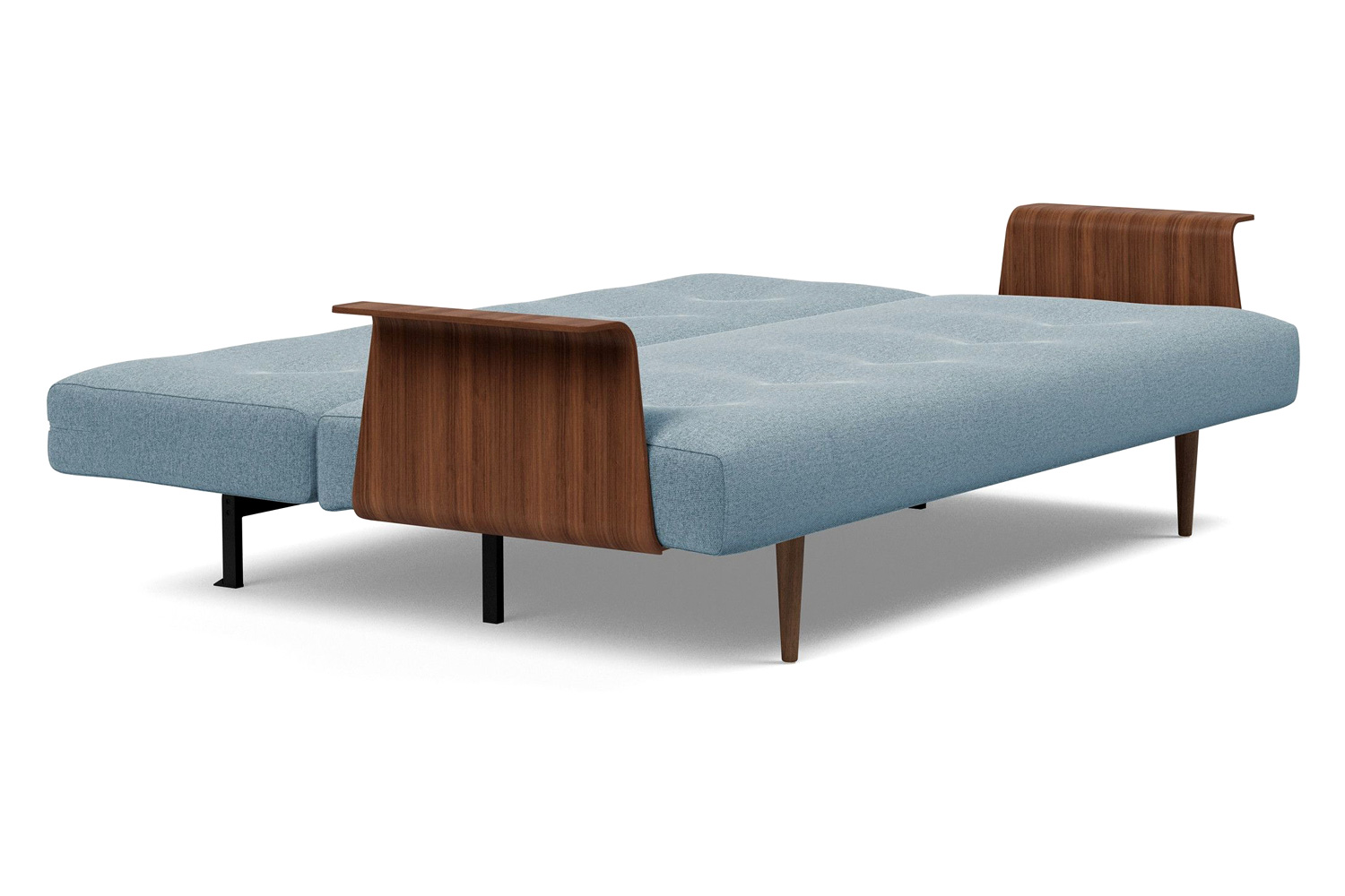 Innovation Living Recast Plus Sofa Bed Dark Styletto with Arms - 558 Soft Indigo