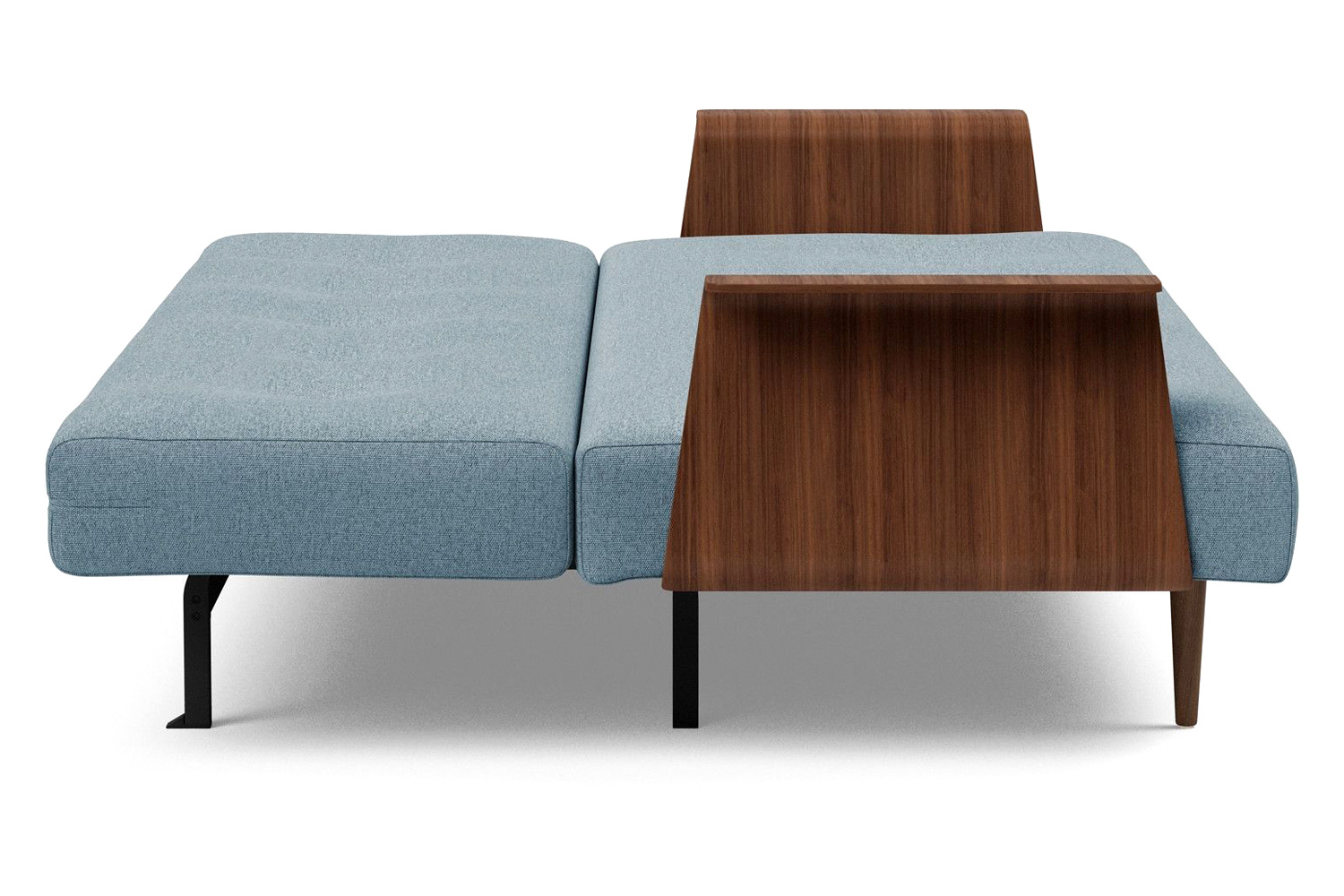Innovation Living Recast Plus Sofa Bed Dark Styletto with Arms - 558 Soft Indigo