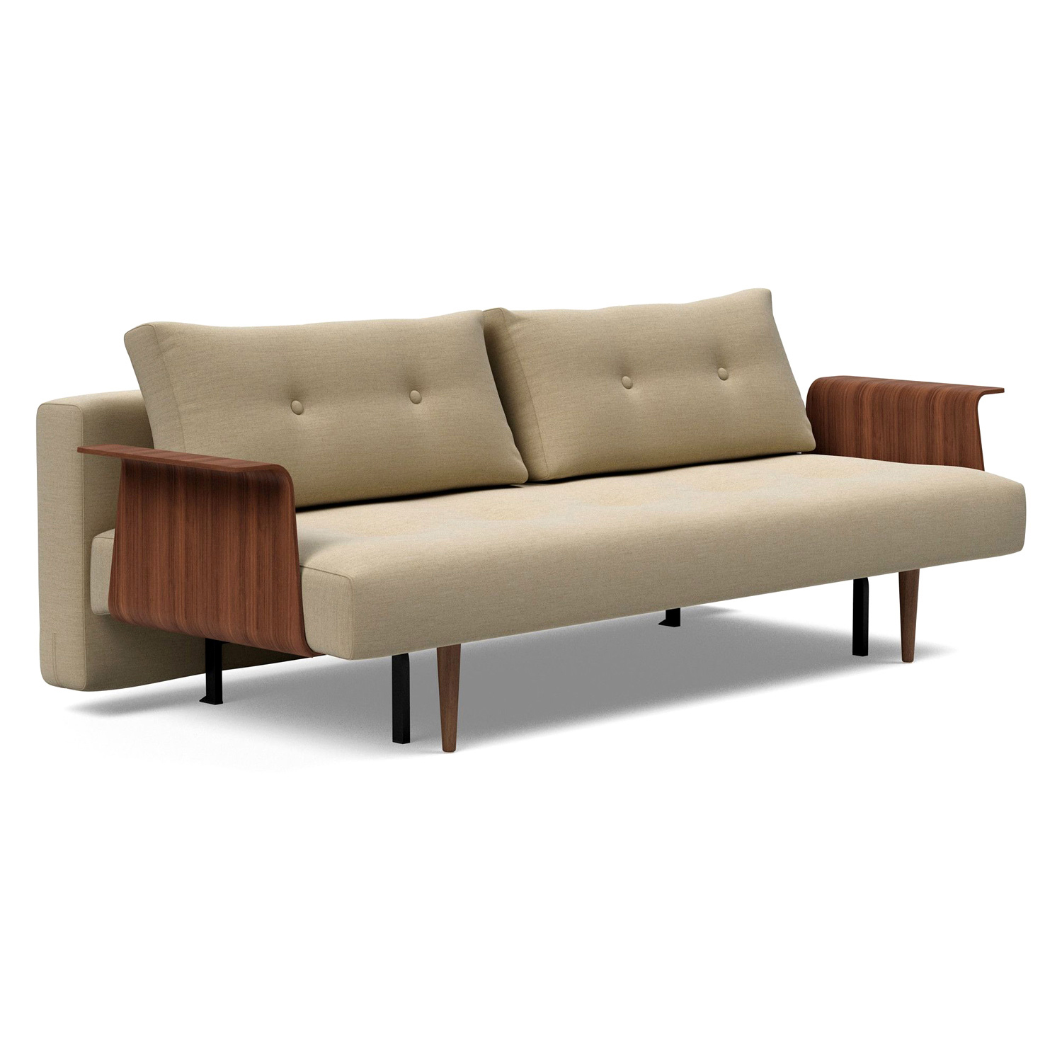 Innovation Living - Recast Plus Sofa Bed Dark Styletto with Arms