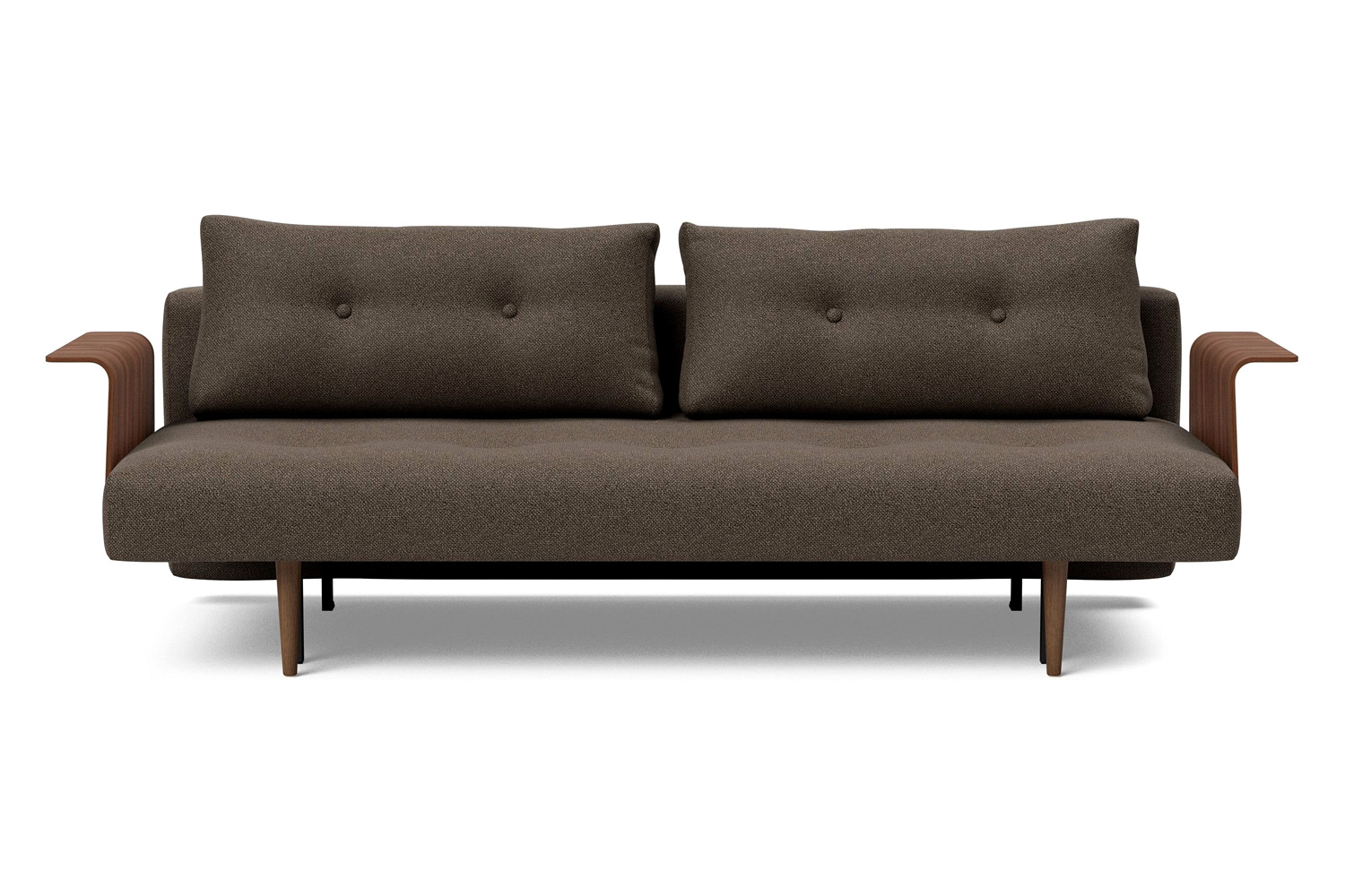 Innovation Living Recast Plus Sofa Bed Dark Styletto with Arms - 578 Kenya Taupe