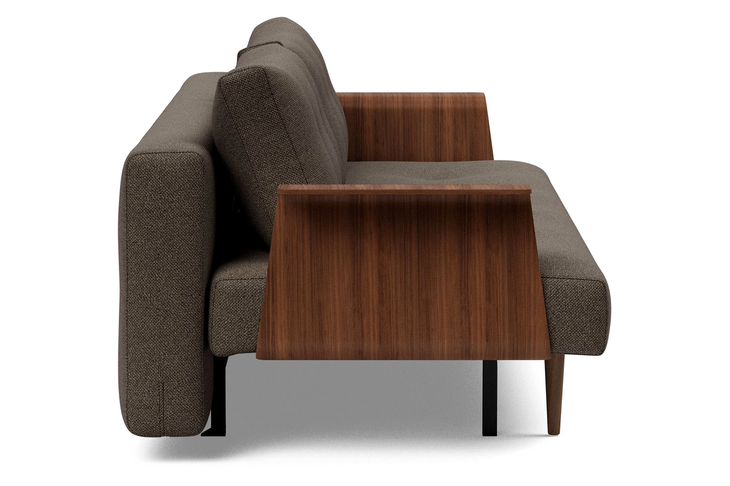 Innovation Living Recast Plus Sofa Bed Dark Styletto with Arms - 578 Kenya Taupe