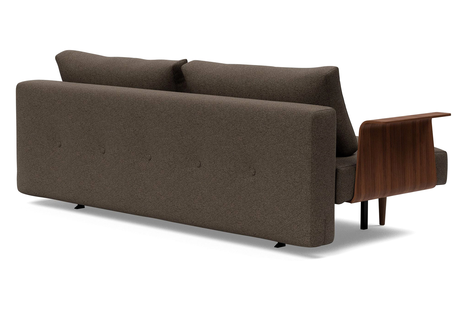 Innovation Living Recast Plus Sofa Bed Dark Styletto with Arms - 578 Kenya Taupe