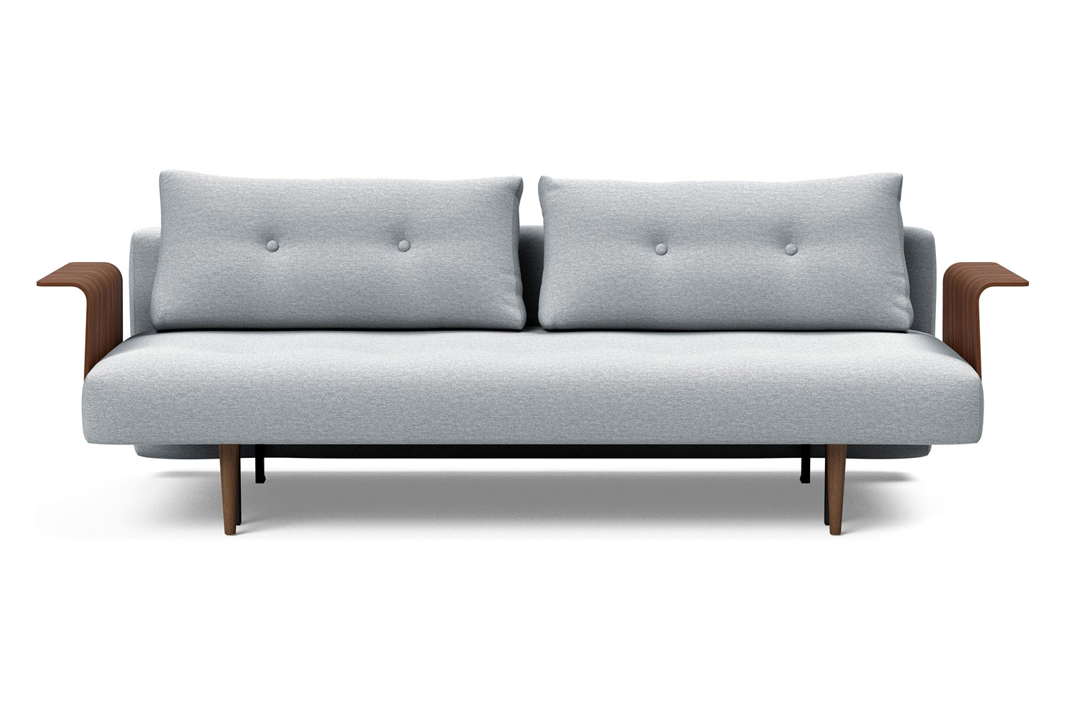 Innovation Living Recast Plus Sofa Bed Dark Styletto with Arms - 583 Argus Gray