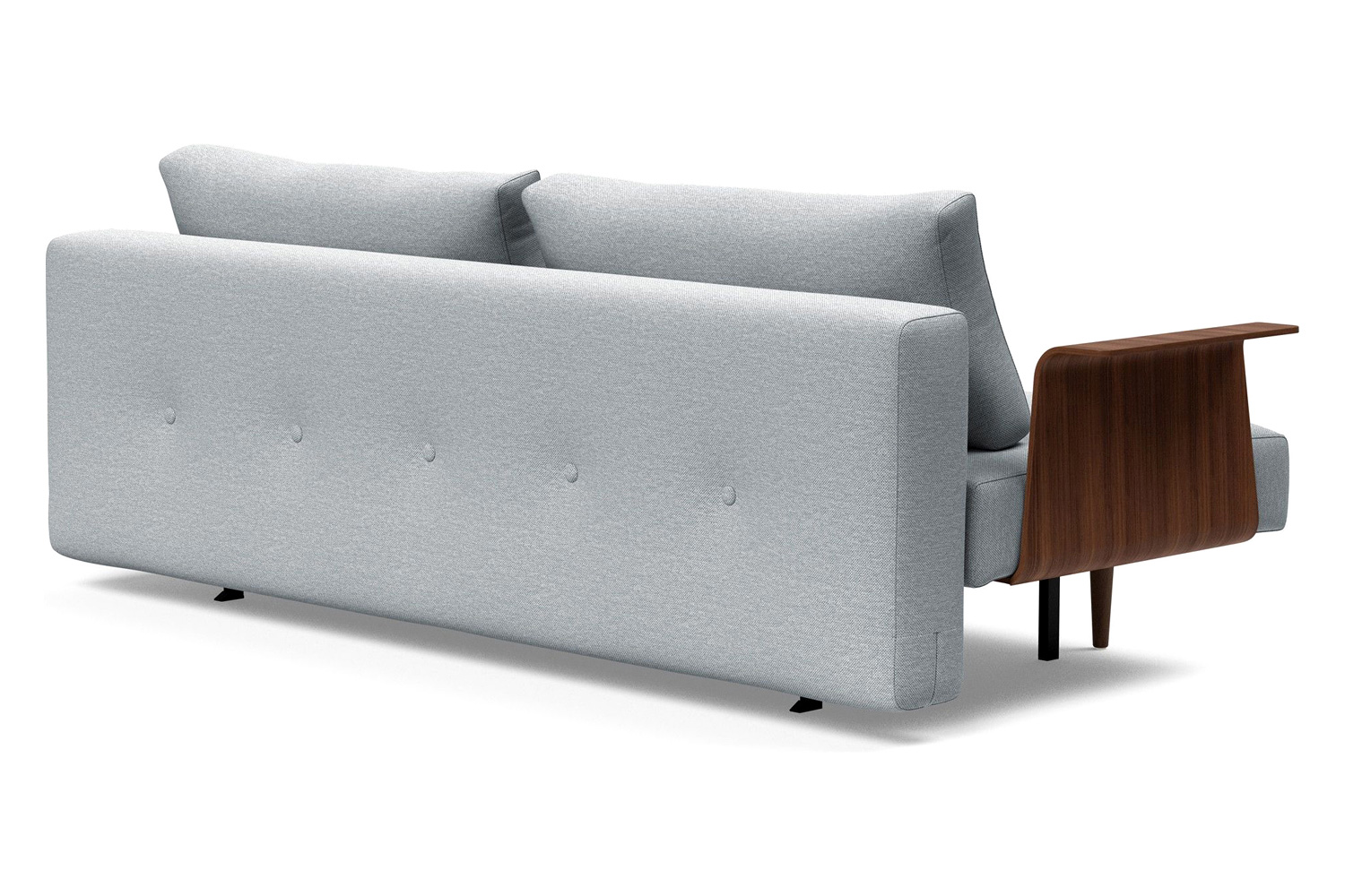 Innovation Living Recast Plus Sofa Bed Dark Styletto with Arms - 583 Argus Gray