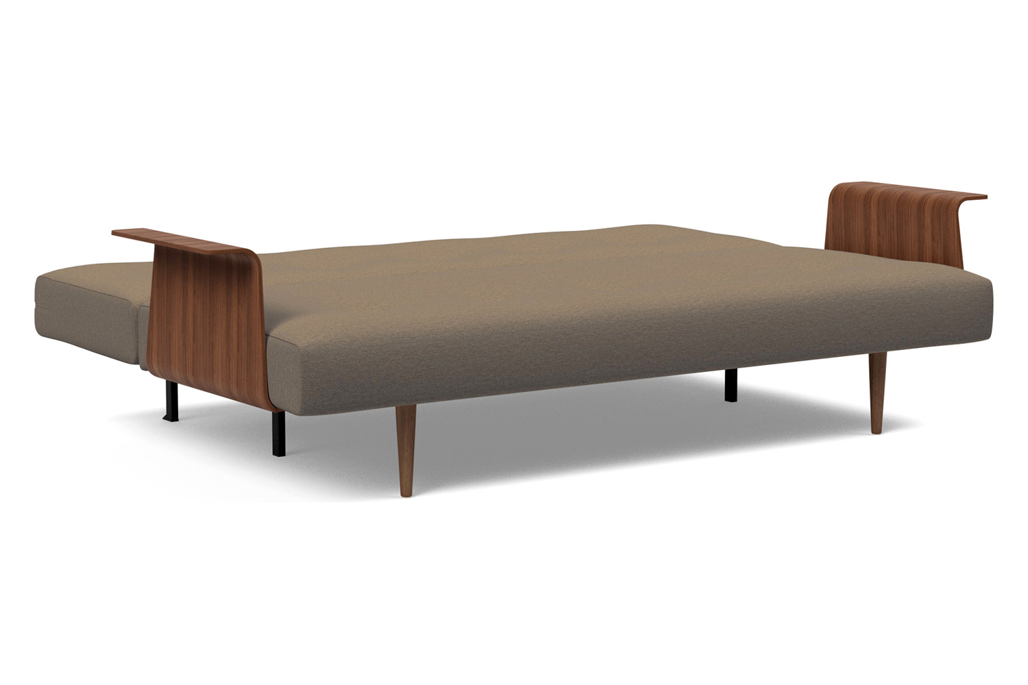 Innovation Living Recast Plus Sofa Bed Dark Styletto with Arms - 585 Argus Brown