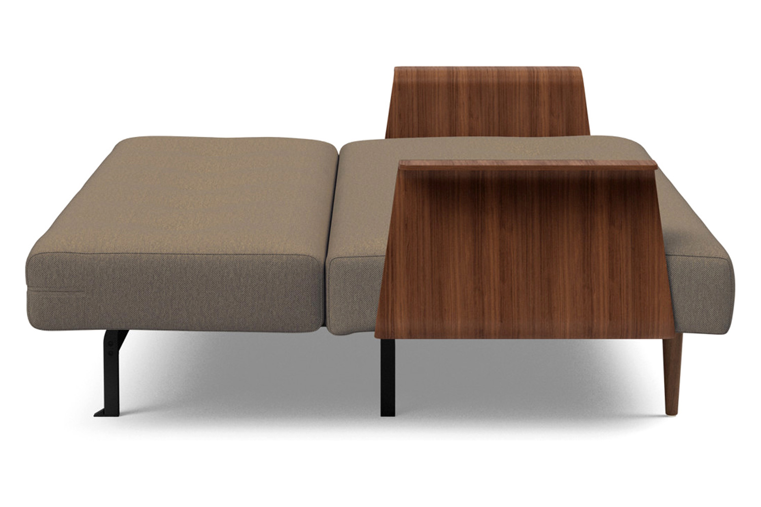 Innovation Living Recast Plus Sofa Bed Dark Styletto with Arms - 585 Argus Brown