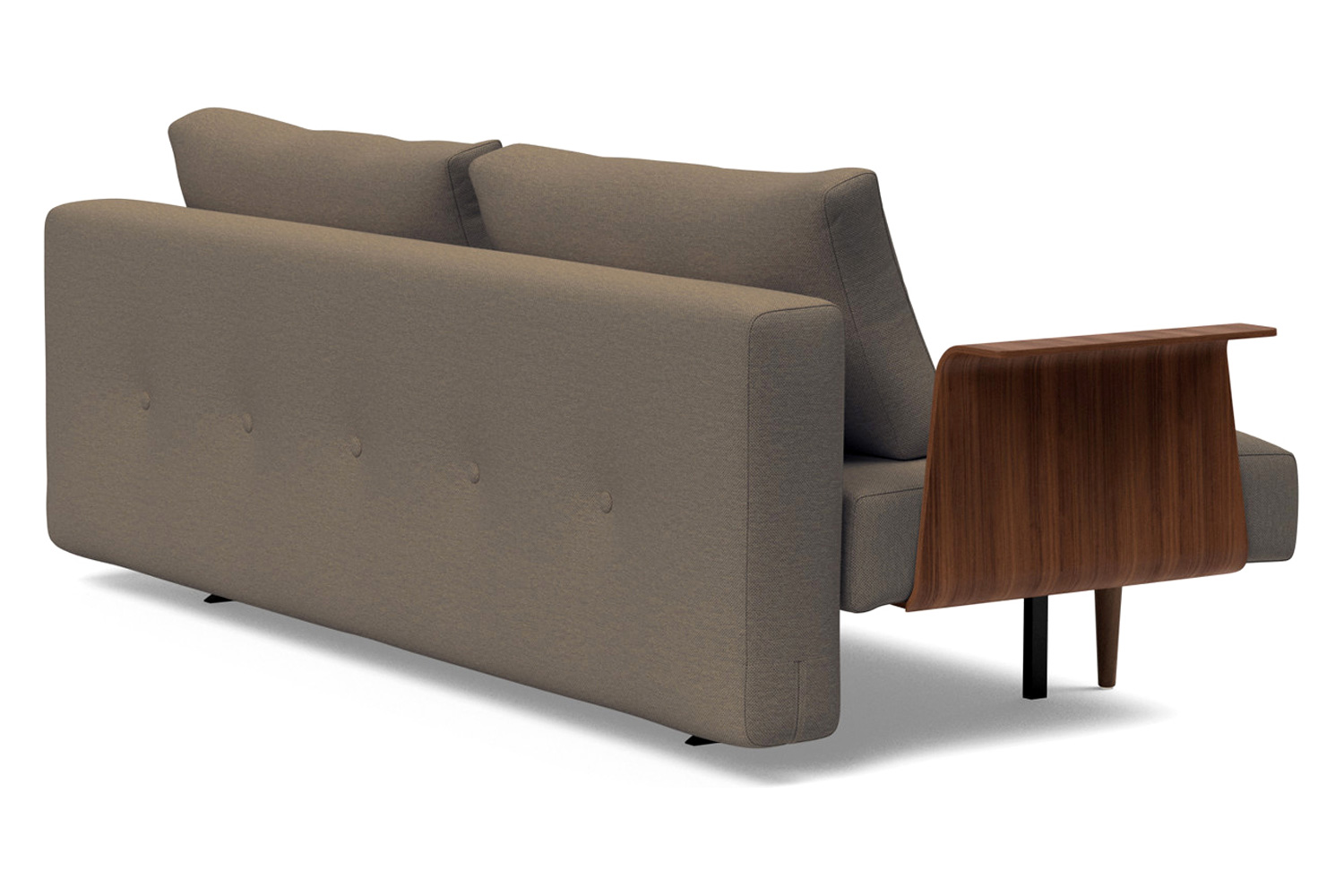 Innovation Living Recast Plus Sofa Bed Dark Styletto with Arms - 585 Argus Brown