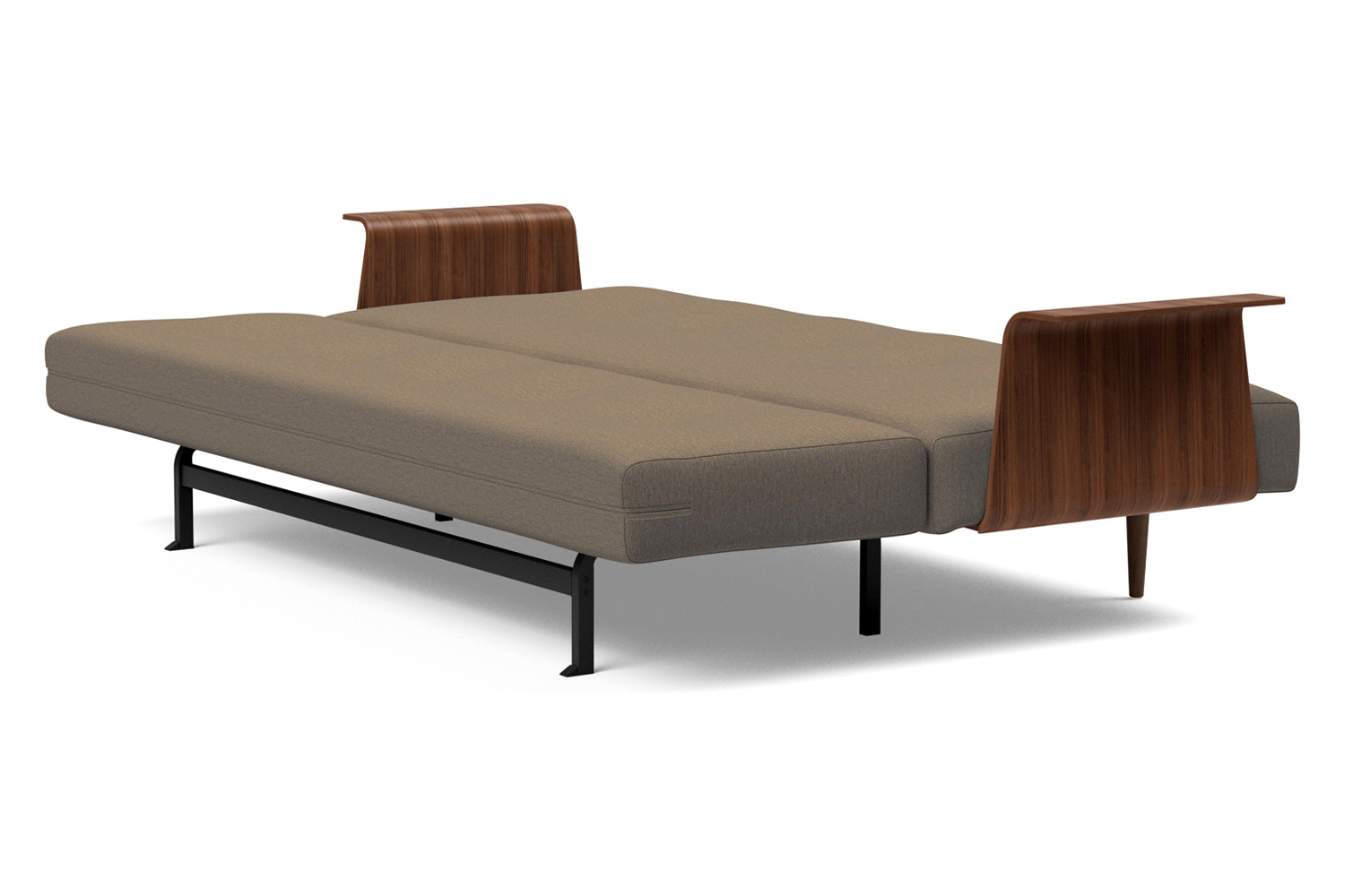 Innovation Living Recast Plus Sofa Bed Dark Styletto with Arms - 585 Argus Brown