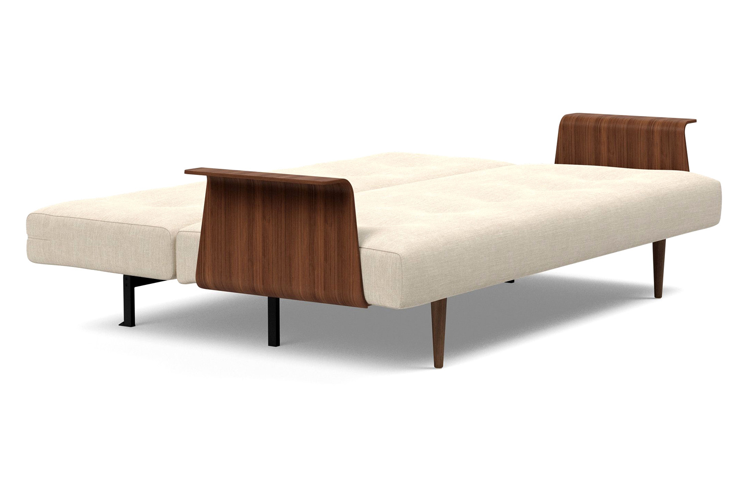 Innovation Living Recast Plus Sofa Bed Dark Styletto with Arms - 586 Phobos Latte