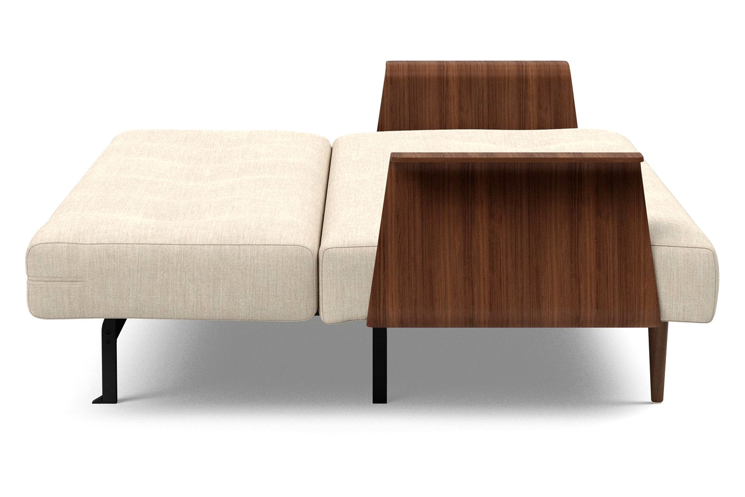 Innovation Living Recast Plus Sofa Bed Dark Styletto with Arms - 586 Phobos Latte