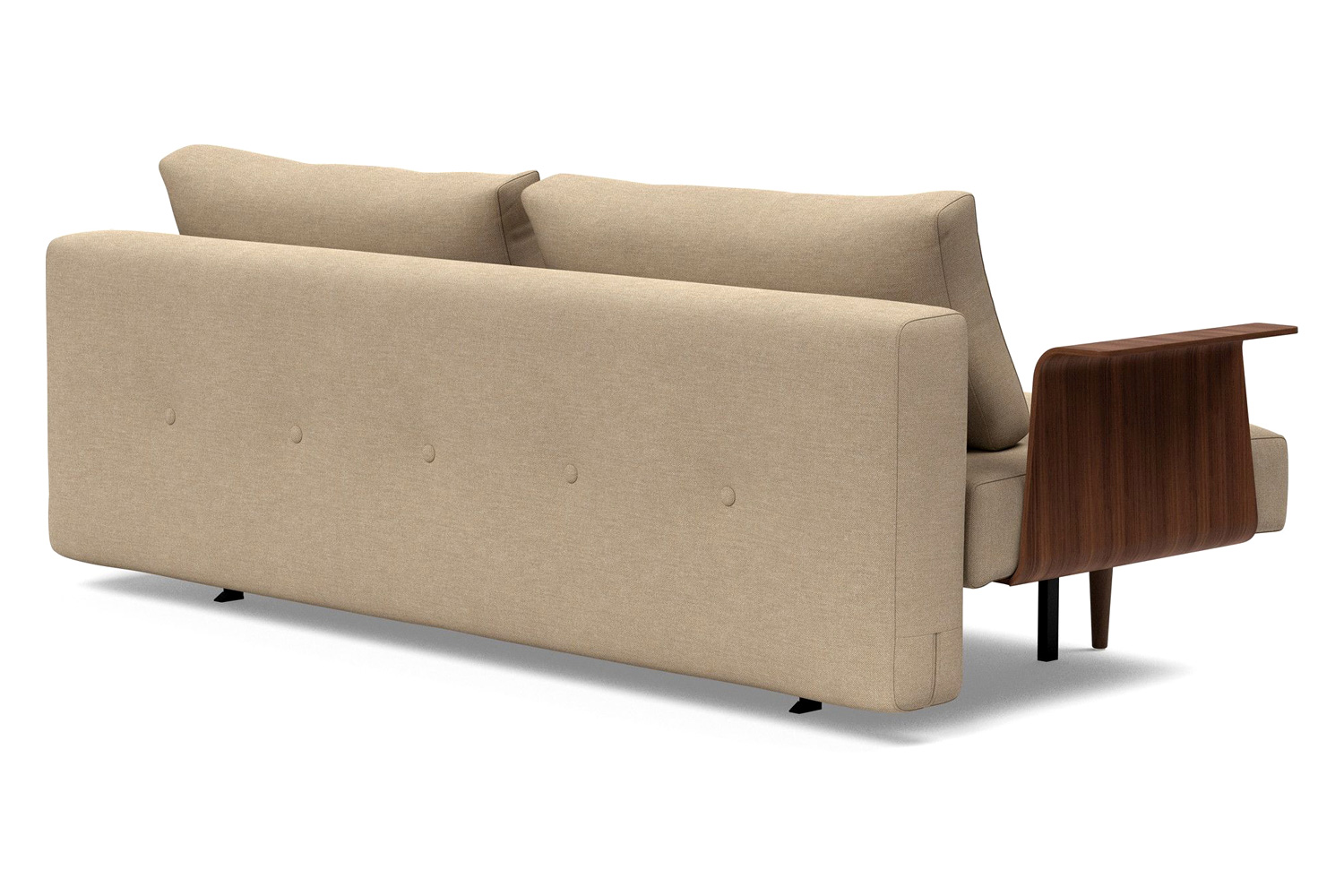 Innovation Living Recast Plus Sofa Bed Dark Styletto with Arms - 587 Phobos Mocha