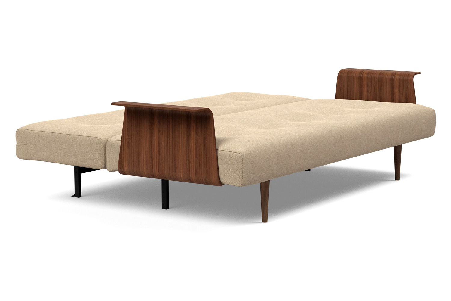 Innovation Living Recast Plus Sofa Bed Dark Styletto with Arms - 587 Phobos Mocha