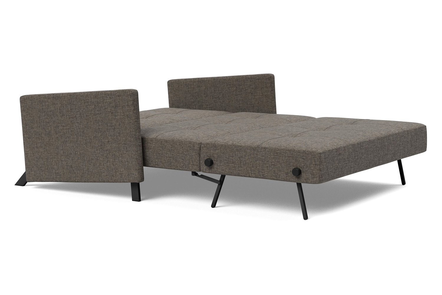 Innovation Living Cubed Full Size Sofa Bed with Arms - 216 Flashtex Dark Gray