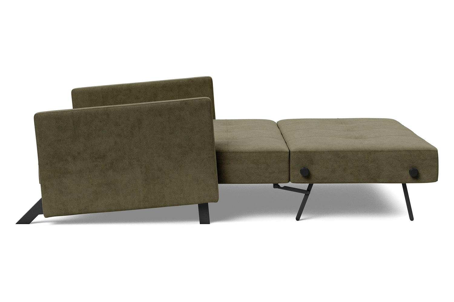 Innovation Living Cubed Full Size Sofa Bed with Arms - 316 Cordufine Pine Green