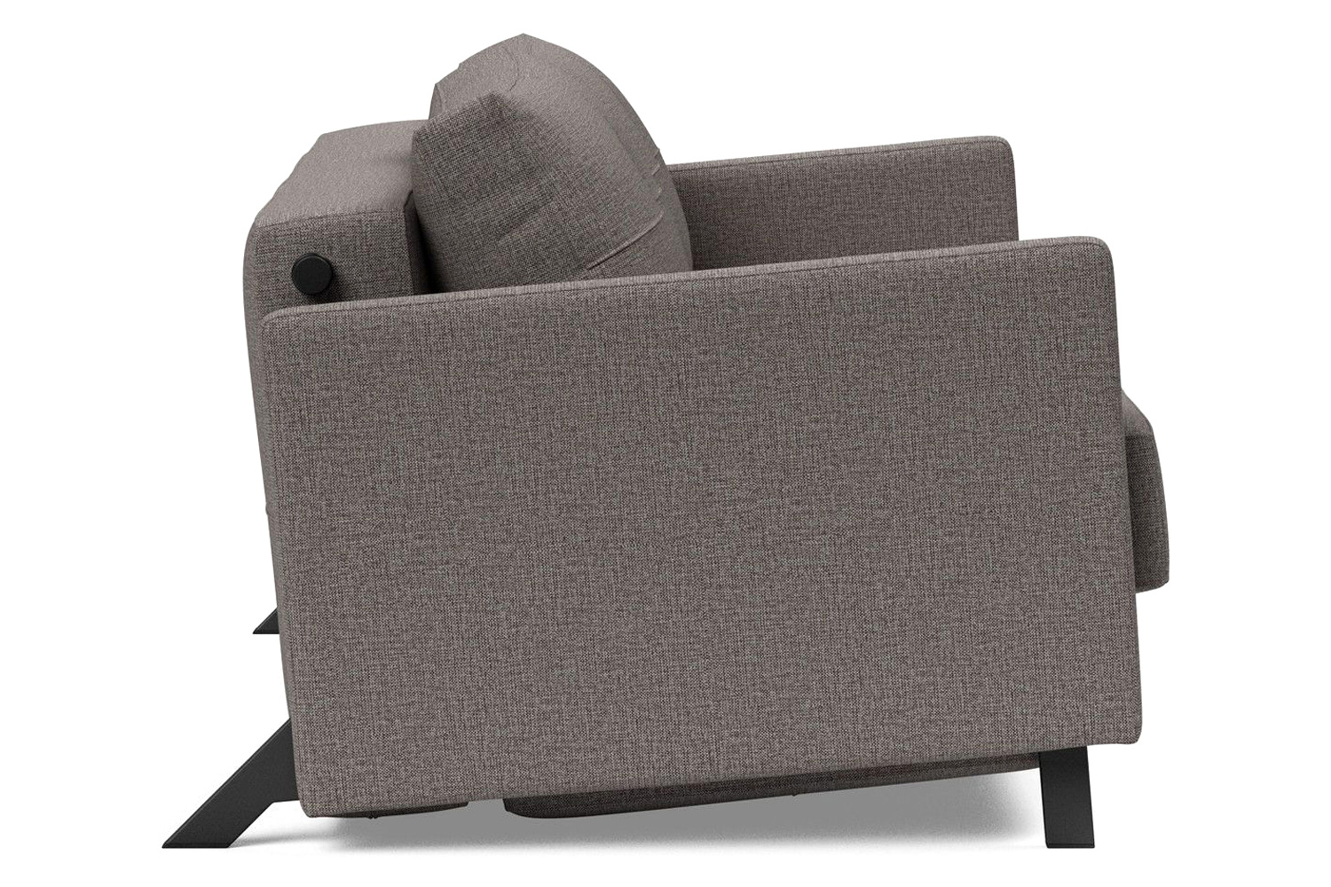 Innovation Living Cubed Full Size Sofa Bed with Arms - 521 Mixed Dance Gray