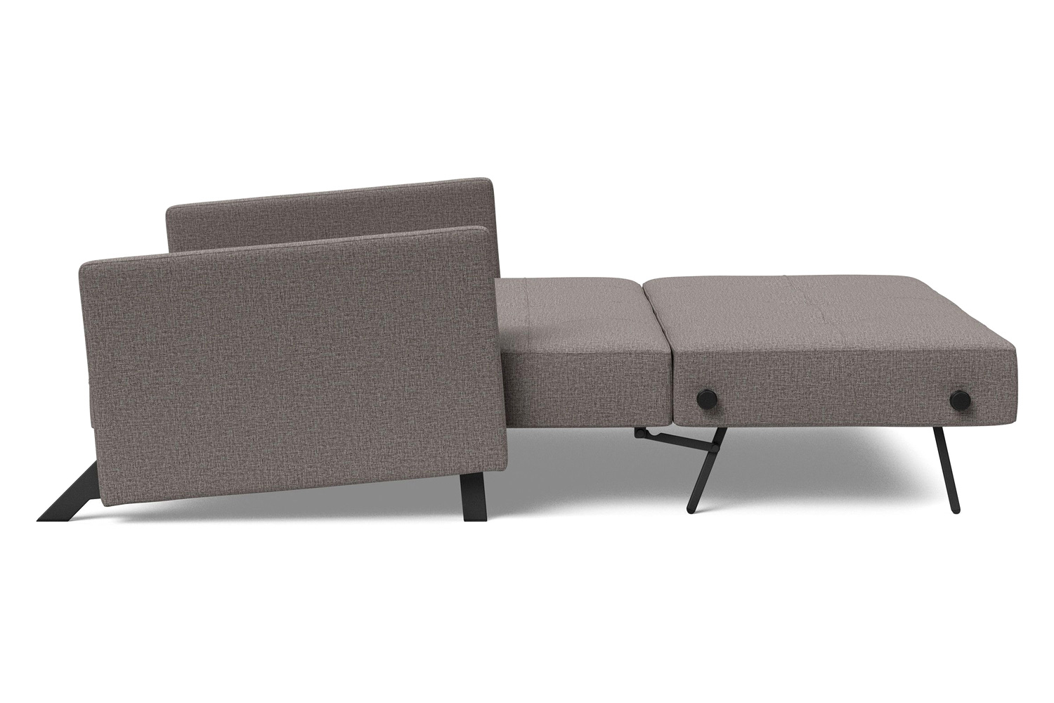 Innovation Living Cubed Full Size Sofa Bed with Arms - 521 Mixed Dance Gray