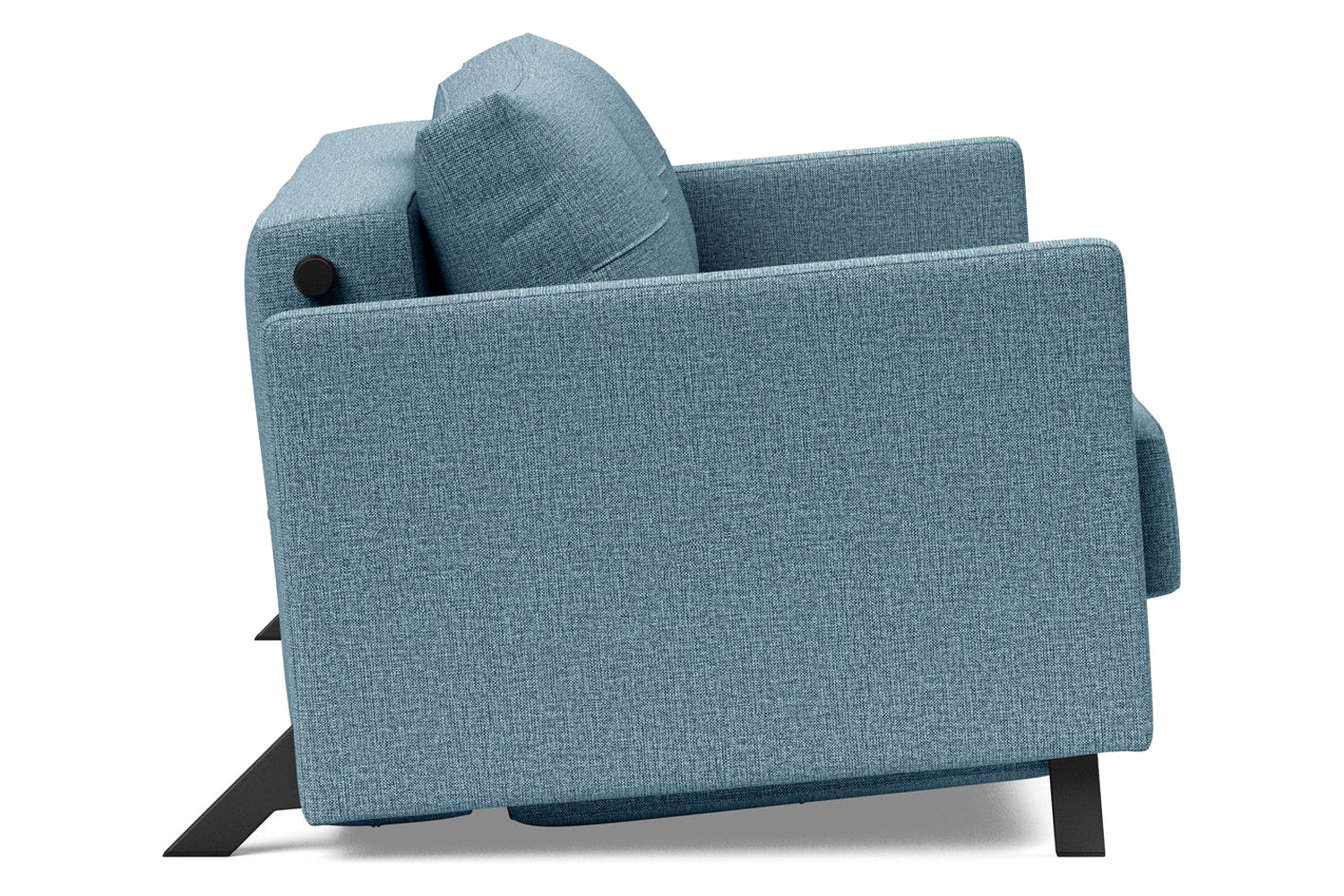 Innovation Living Cubed Full Size Sofa Bed with Arms - 525 Mixed Dance Light Blue