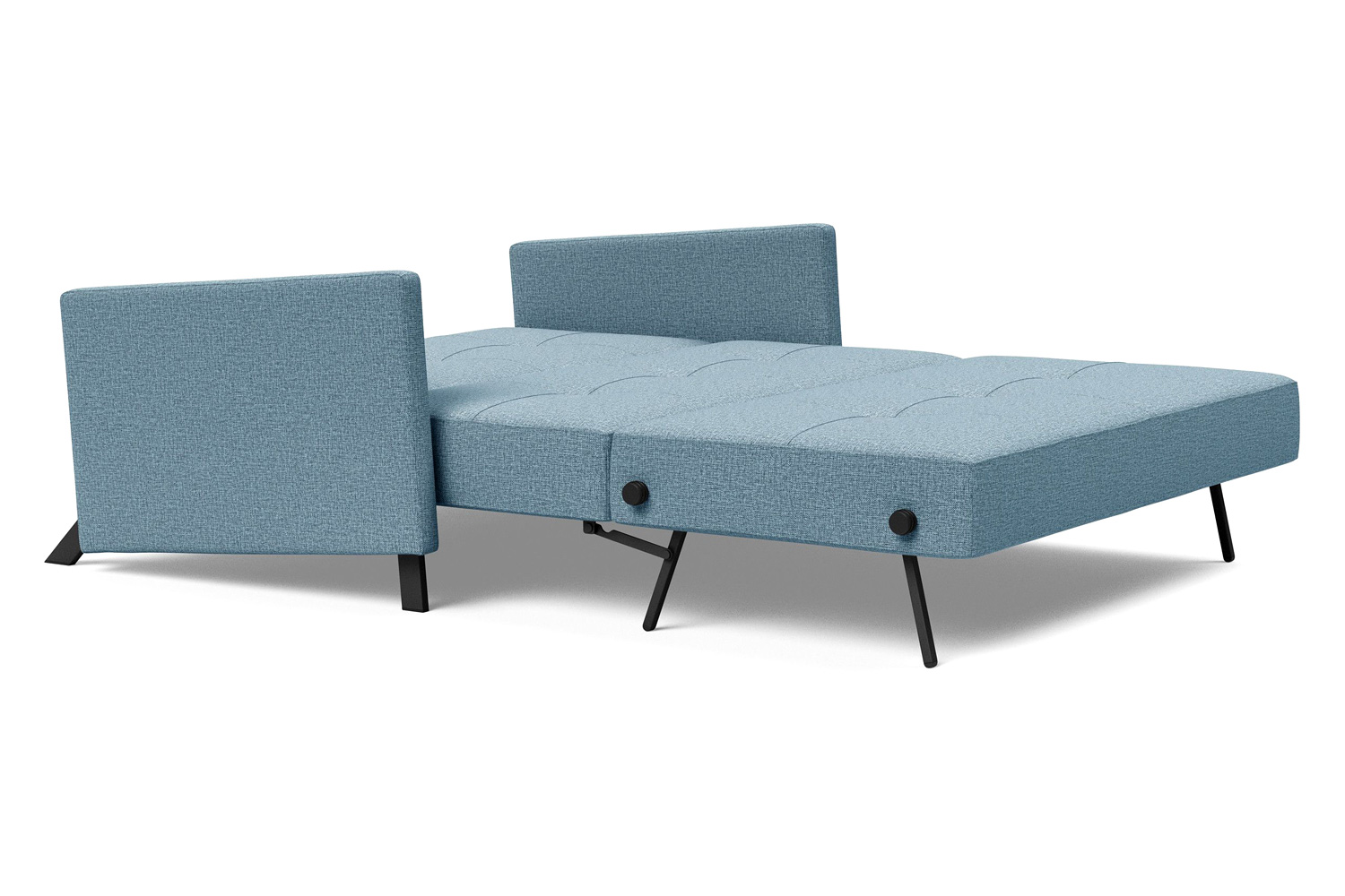 Innovation Living Cubed Full Size Sofa Bed with Arms - 525 Mixed Dance Light Blue