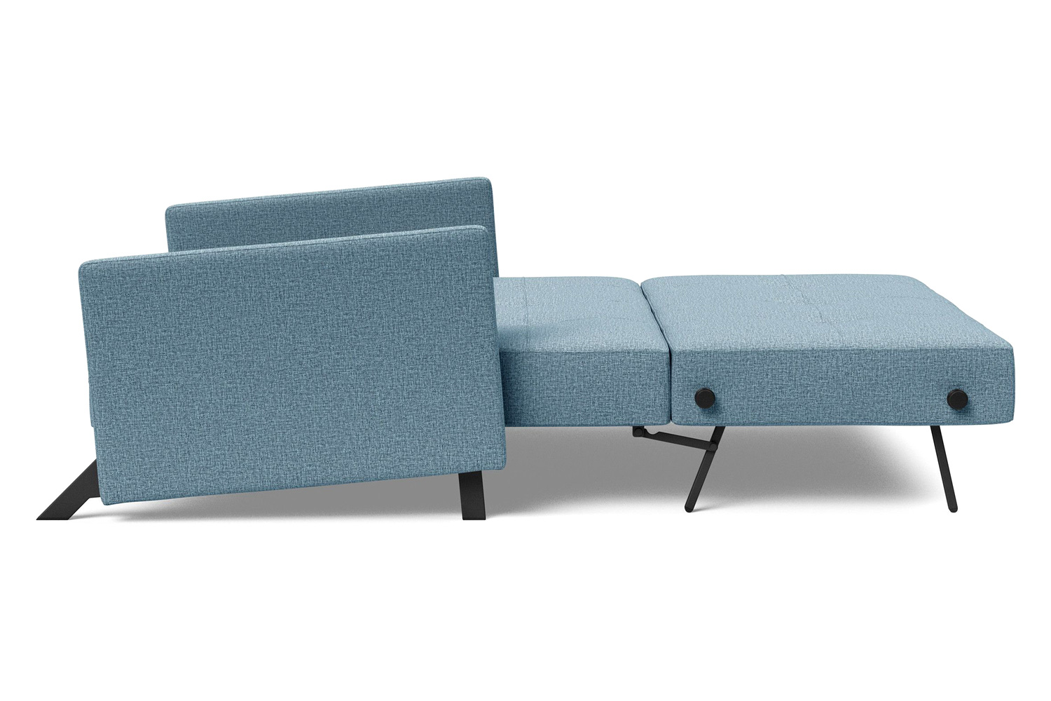 Innovation Living Cubed Full Size Sofa Bed with Arms - 525 Mixed Dance Light Blue
