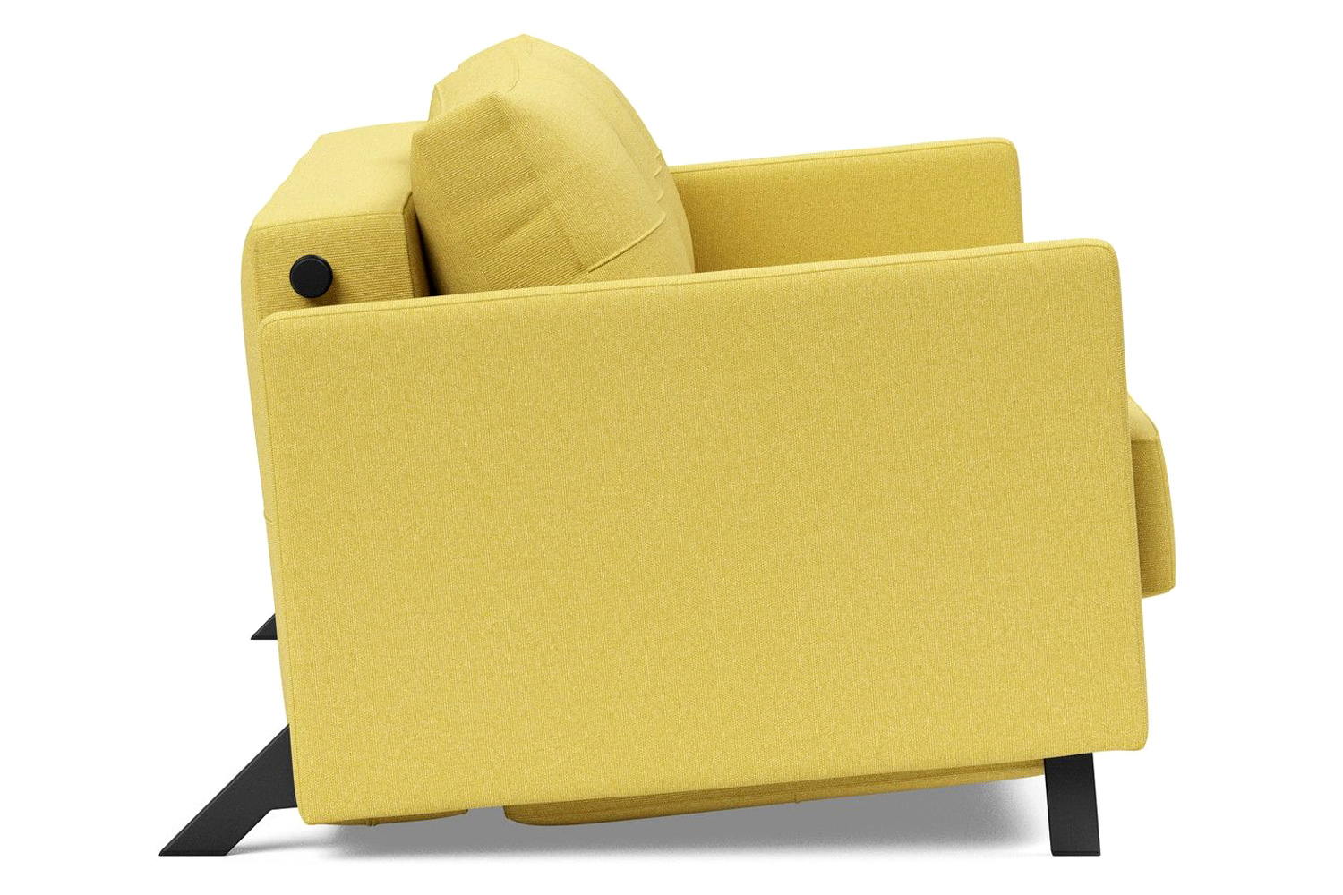 Innovation Living Cubed Full Size Sofa Bed with Arms - 554 Soft Mustard Flower