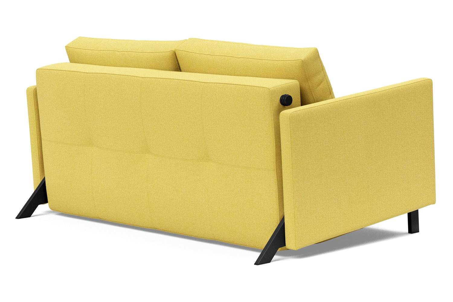 Innovation Living Cubed Full Size Sofa Bed with Arms - 554 Soft Mustard Flower