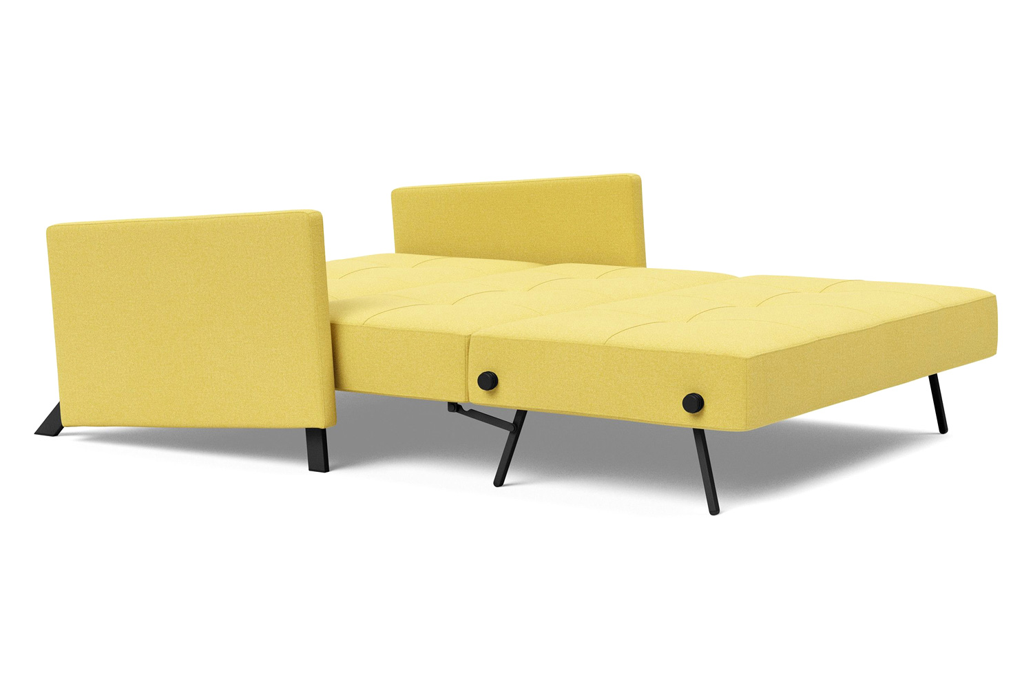 Innovation Living Cubed Full Size Sofa Bed with Arms - 554 Soft Mustard Flower