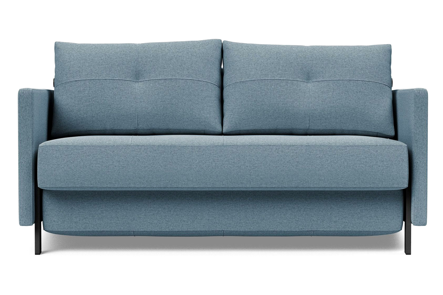 Innovation Living Cubed Full Size Sofa Bed with Arms - 558 Soft Indigo