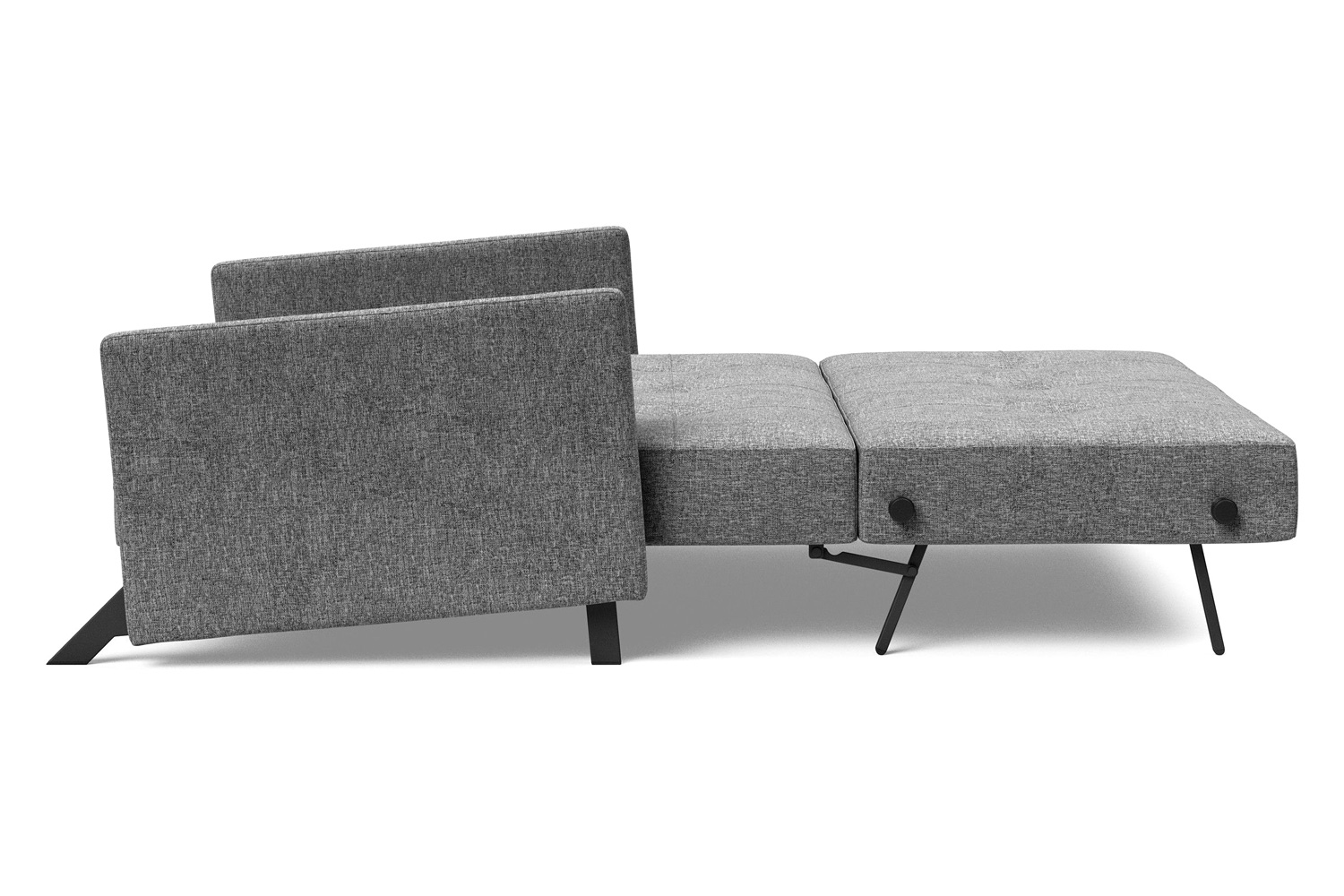 Innovation Living Cubed Full Size Sofa Bed with Arms - 563 Twist Charcoal