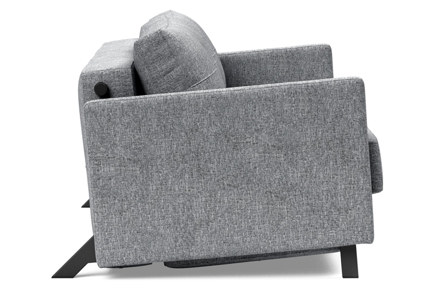Innovation Living Cubed Full Size Sofa Bed with Arms - 565 Twist Granite